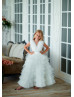 Ivory Tulle Flower Girl Dress Photoshoot Dress